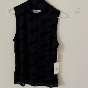 NWT CECE Women's Black Sleeveless Top